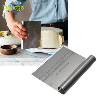 Stainless Steel Graduated Dough Scraper